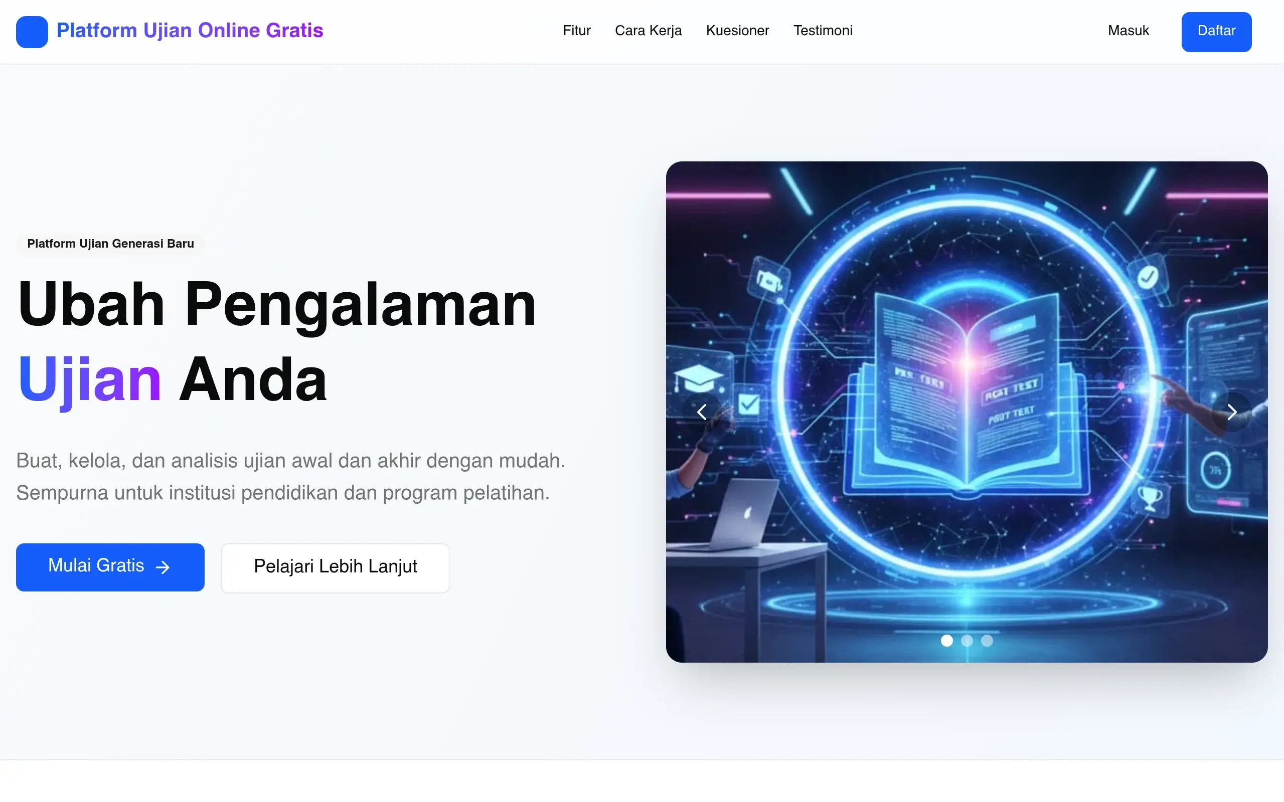 Screenshot app-b-pre-test-post-test